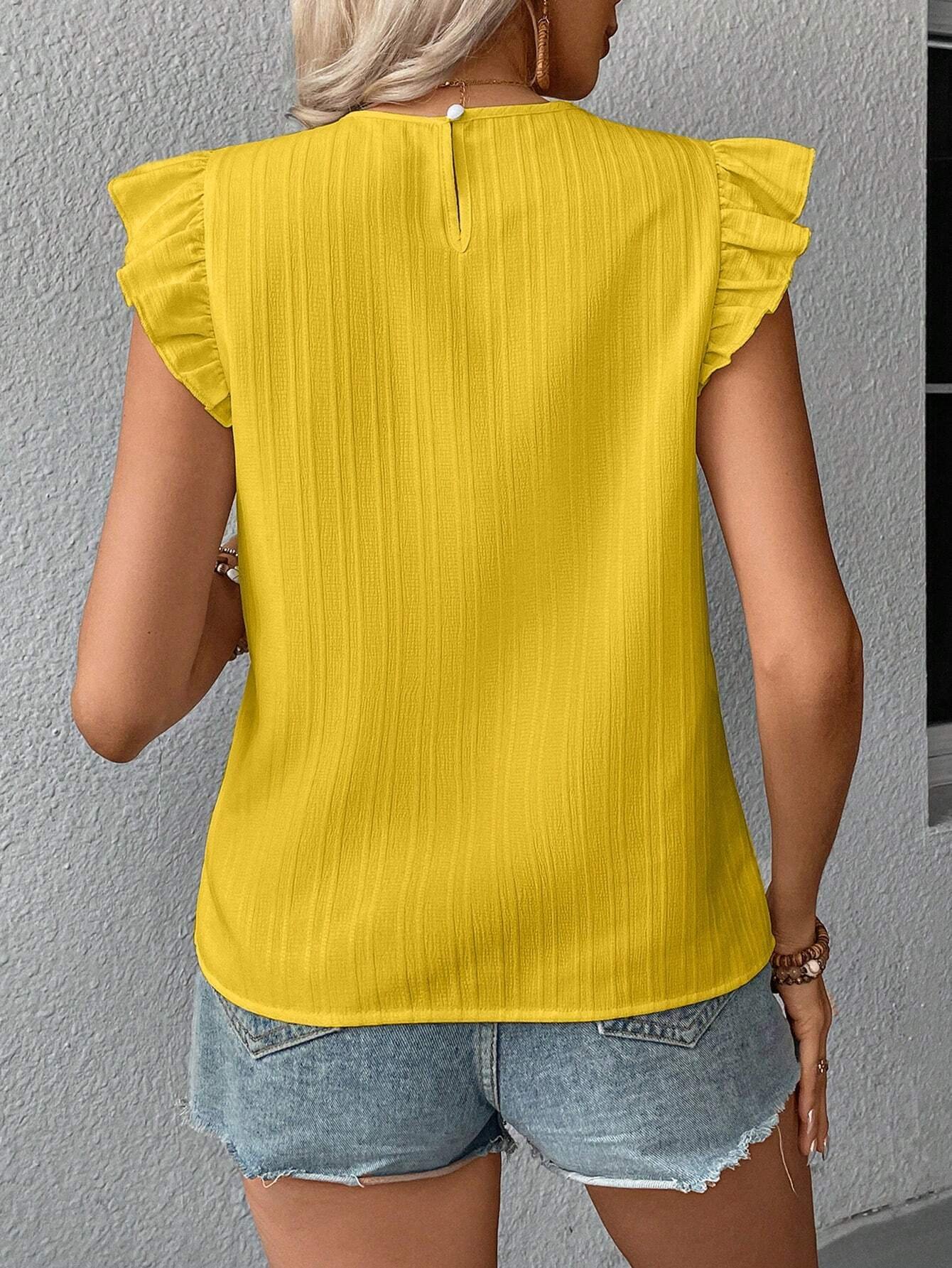 Blusa diaria sencilla para mujeres con bordado colorido - Imagen 2