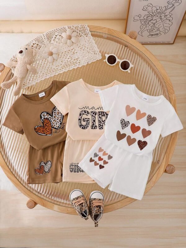 Conjunto de 2 piezas de verano para niñas bebés - Imagen 3