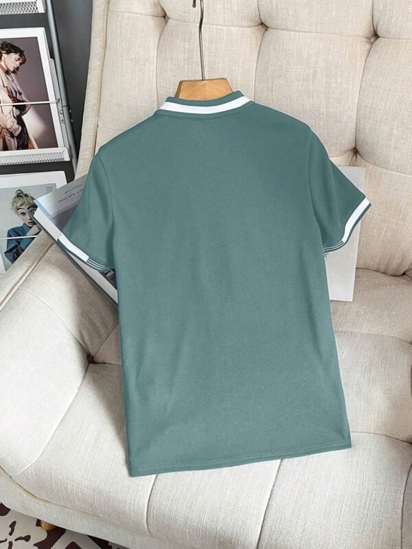 Camisa polo de manga corta con cuello casual - Imagen 2