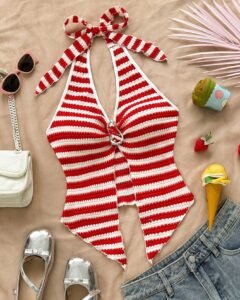 Top sin espalda elegante y bohemia de estilo tropical