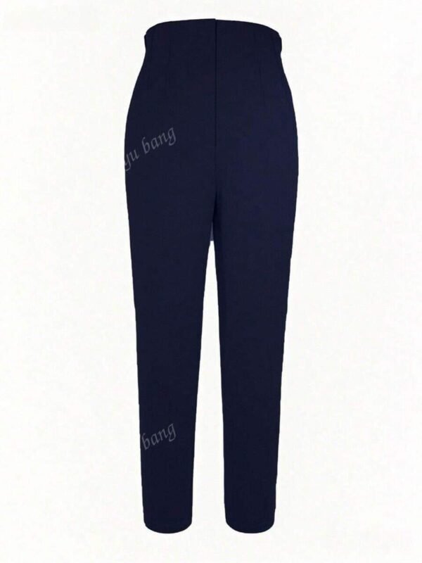 Pantalones de tiro alto y ajustados de unicolo - Imagen 2