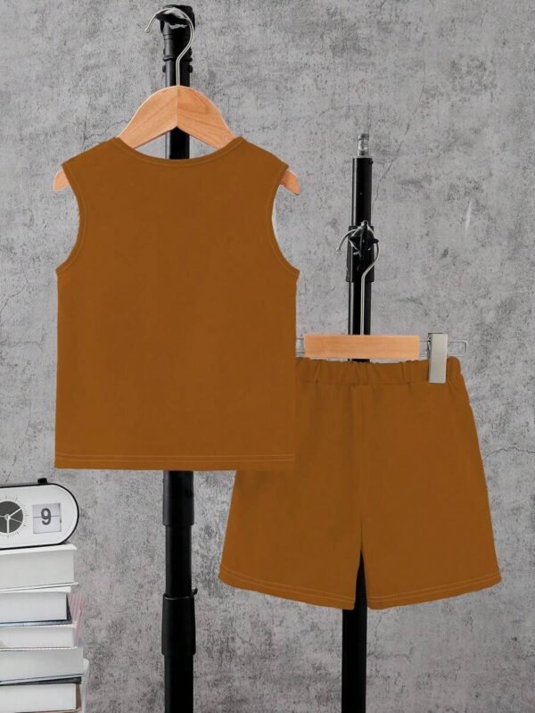 Conjunto informal para niños pequeños con estampado lindo de conejo - Imagen 2
