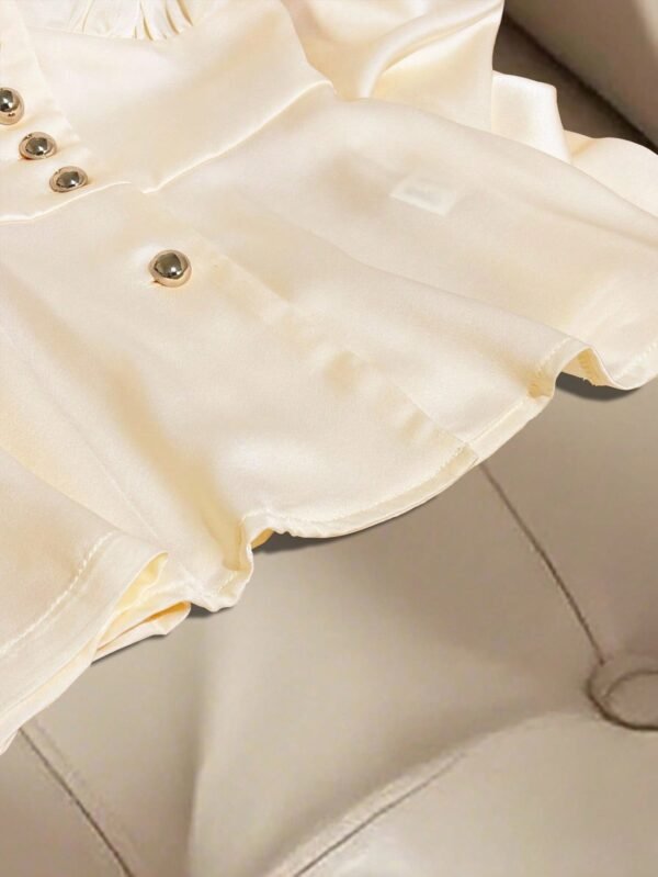 Blusa de lujo francesa de alta gama de manga larga - Imagen 3