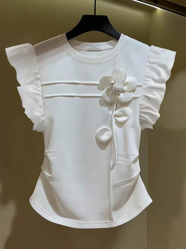 Blusa casual y linda con mangas cortas