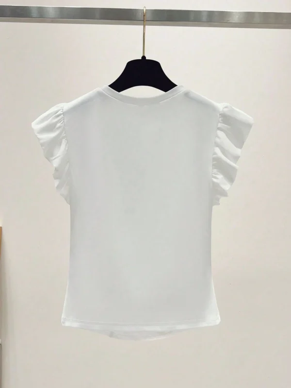 Blusa casual y linda con mangas cortas - Imagen 2