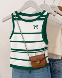 Blusa casual de mujer con estampado de rayas