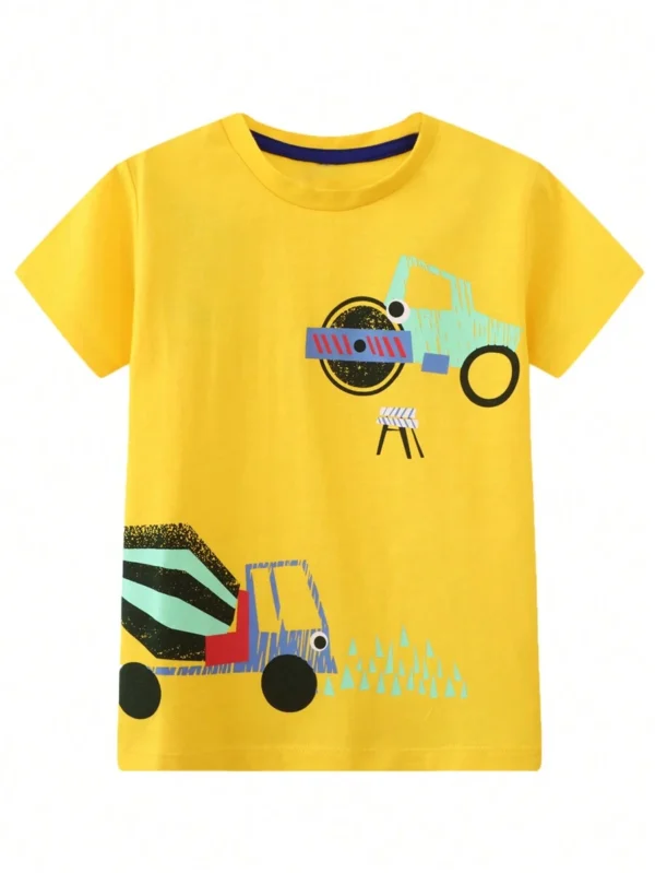 camiseta de manga corta cómoda de cuello redondo - Imagen 2