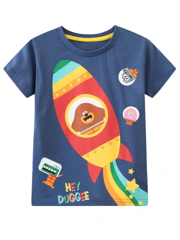 camiseta de manga corta cómoda de cuello redondo - Imagen 4
