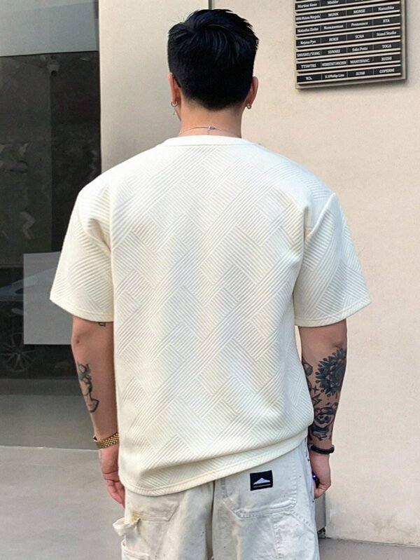 Camiseta de manga corta de verano con estampado de etiqueta - Imagen 2