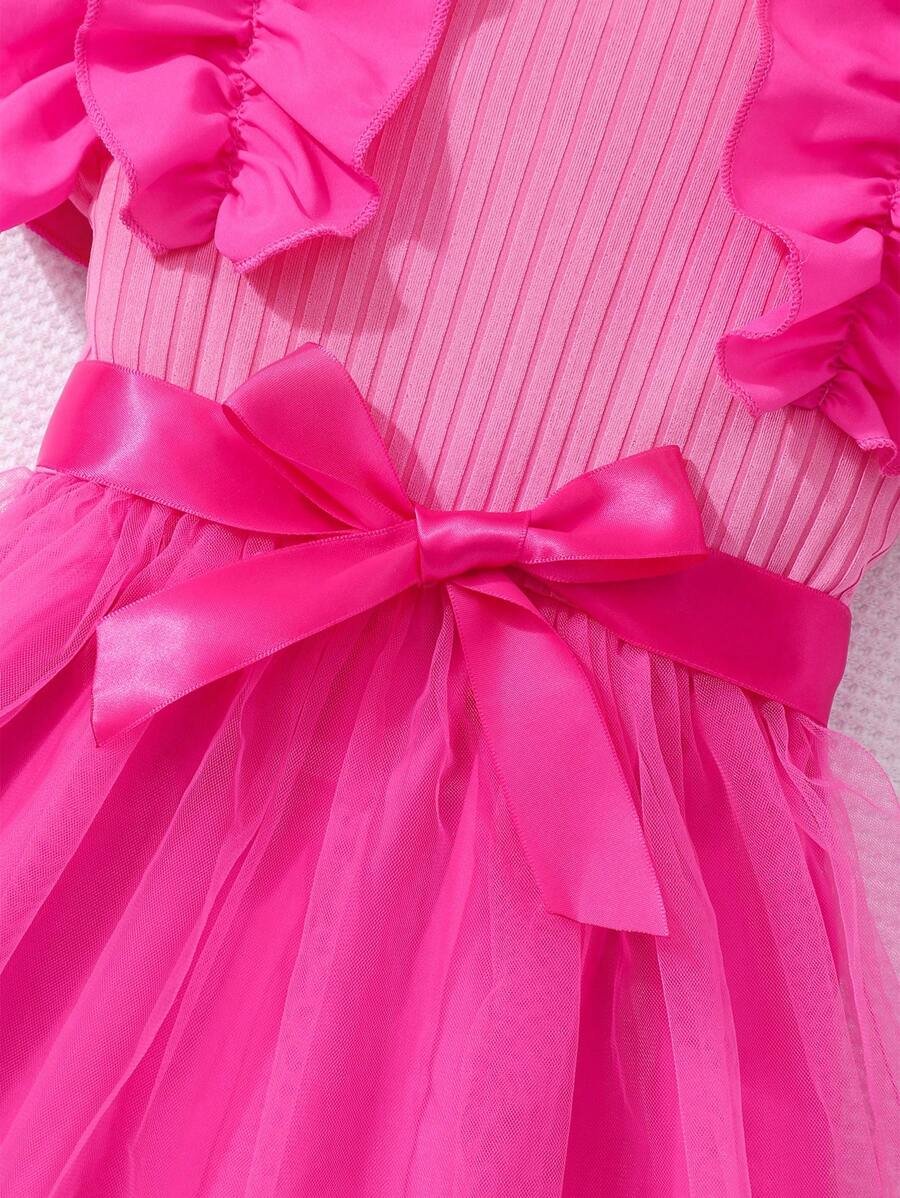 Vestido casual de verano con escote redondo, mangas cortas - Imagen 3