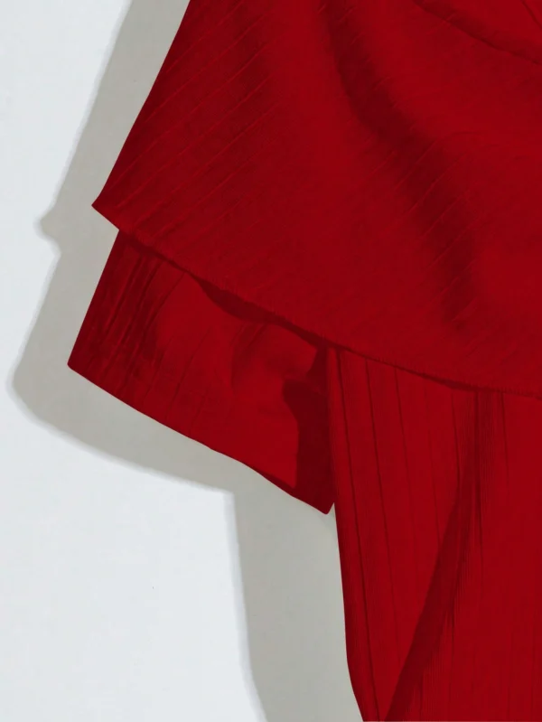 Blusa de manga corta de verano con textura de rayas - Imagen 3