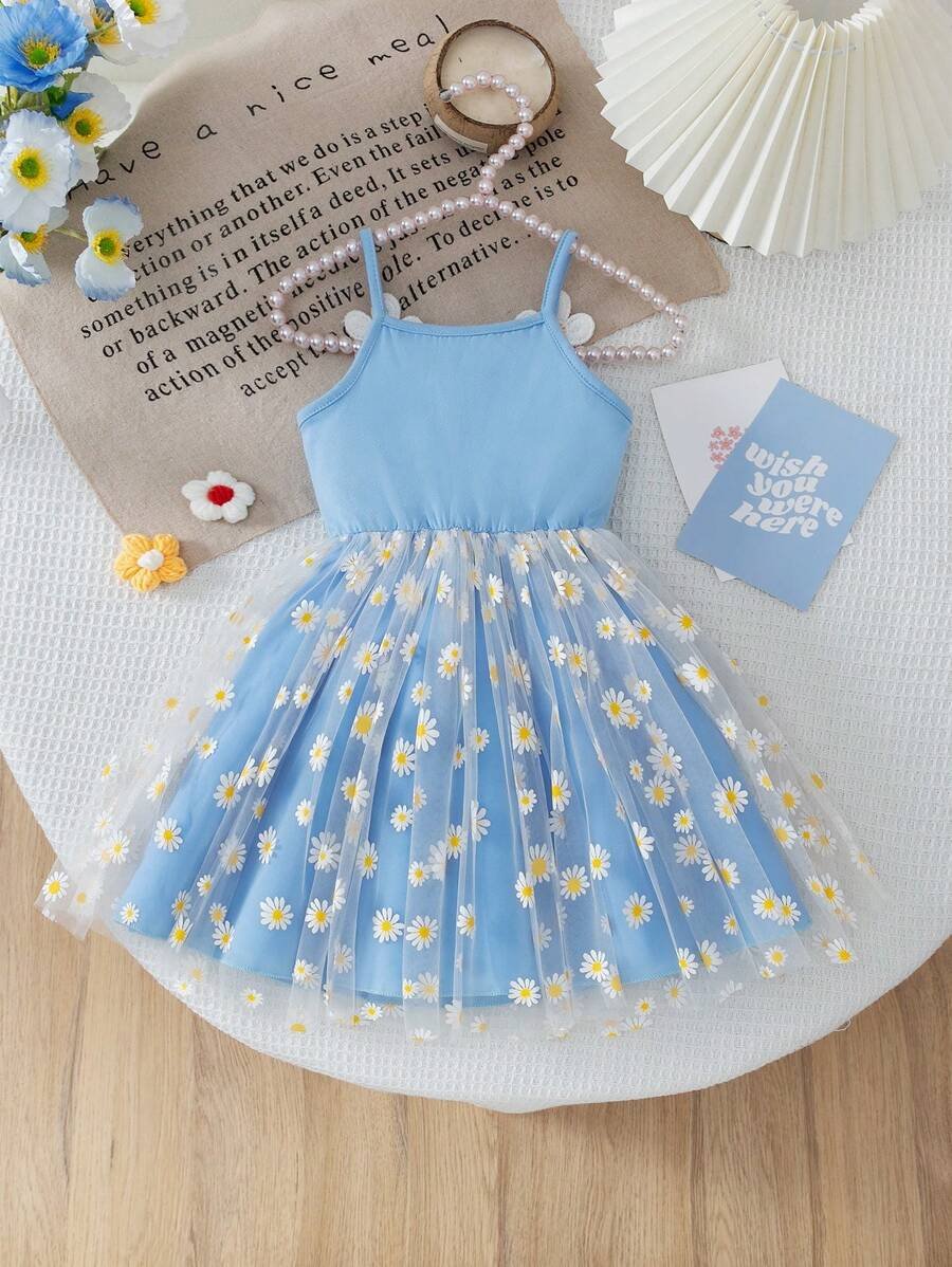 Vestido camisero casual de estampado floral con bordado y lazo a contraste - Imagen 2