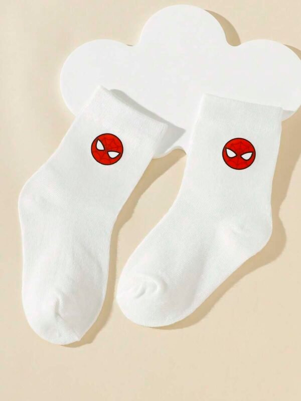 1 par de calcetines deportivos transpirables con diseño aleatorio
