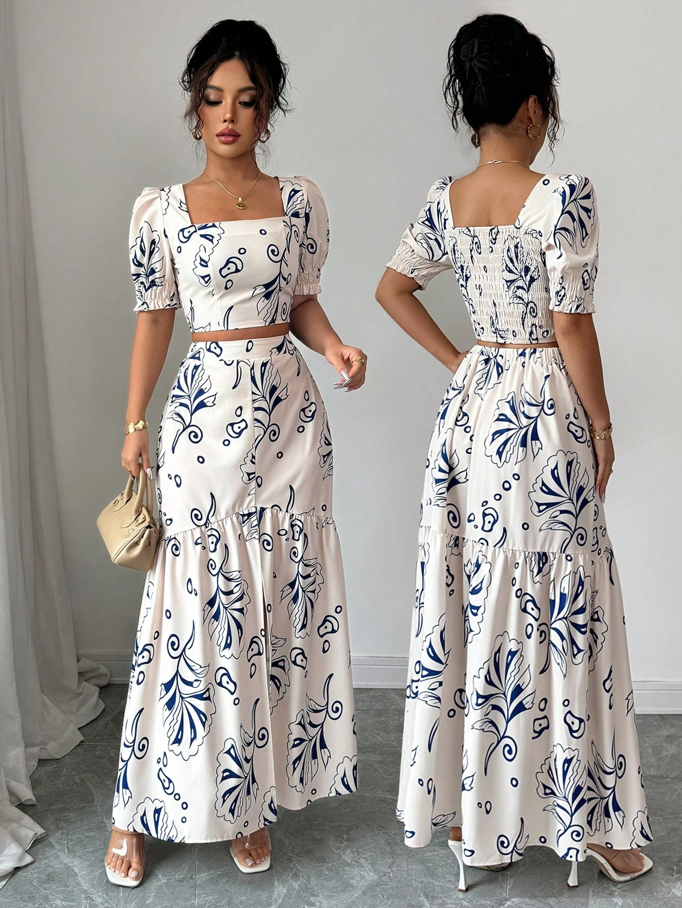 Conjunto de dos piezas para mujer para uso diario