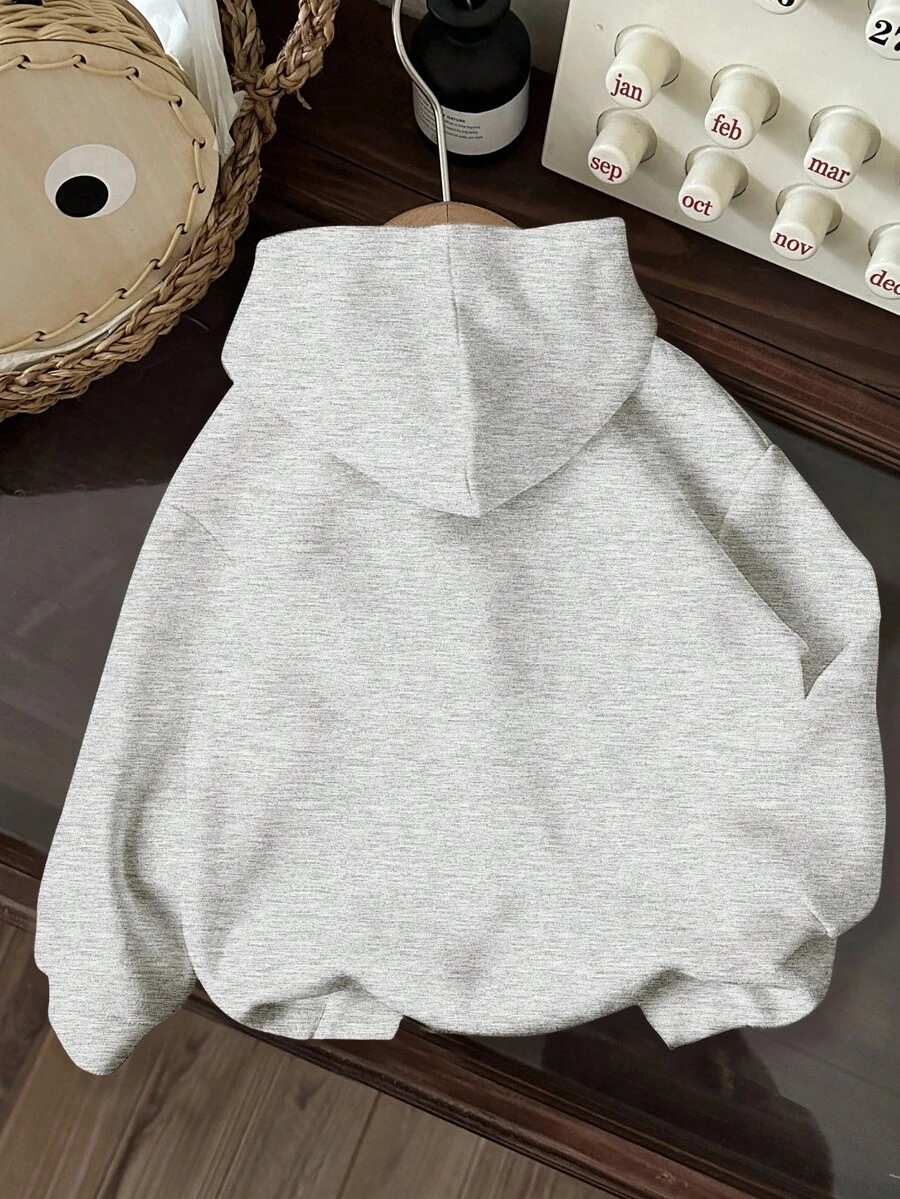 Sudadera con capucha suave y cómoda de punto suelto con estampado de animales - Imagen 2