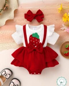 Vestido body casual, elegante y dulce para niña bebé, con decoración de lazo