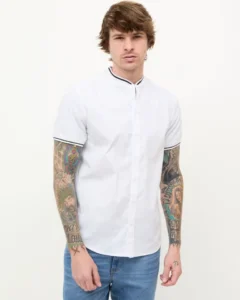 Camisa Cuello Mao Blanca