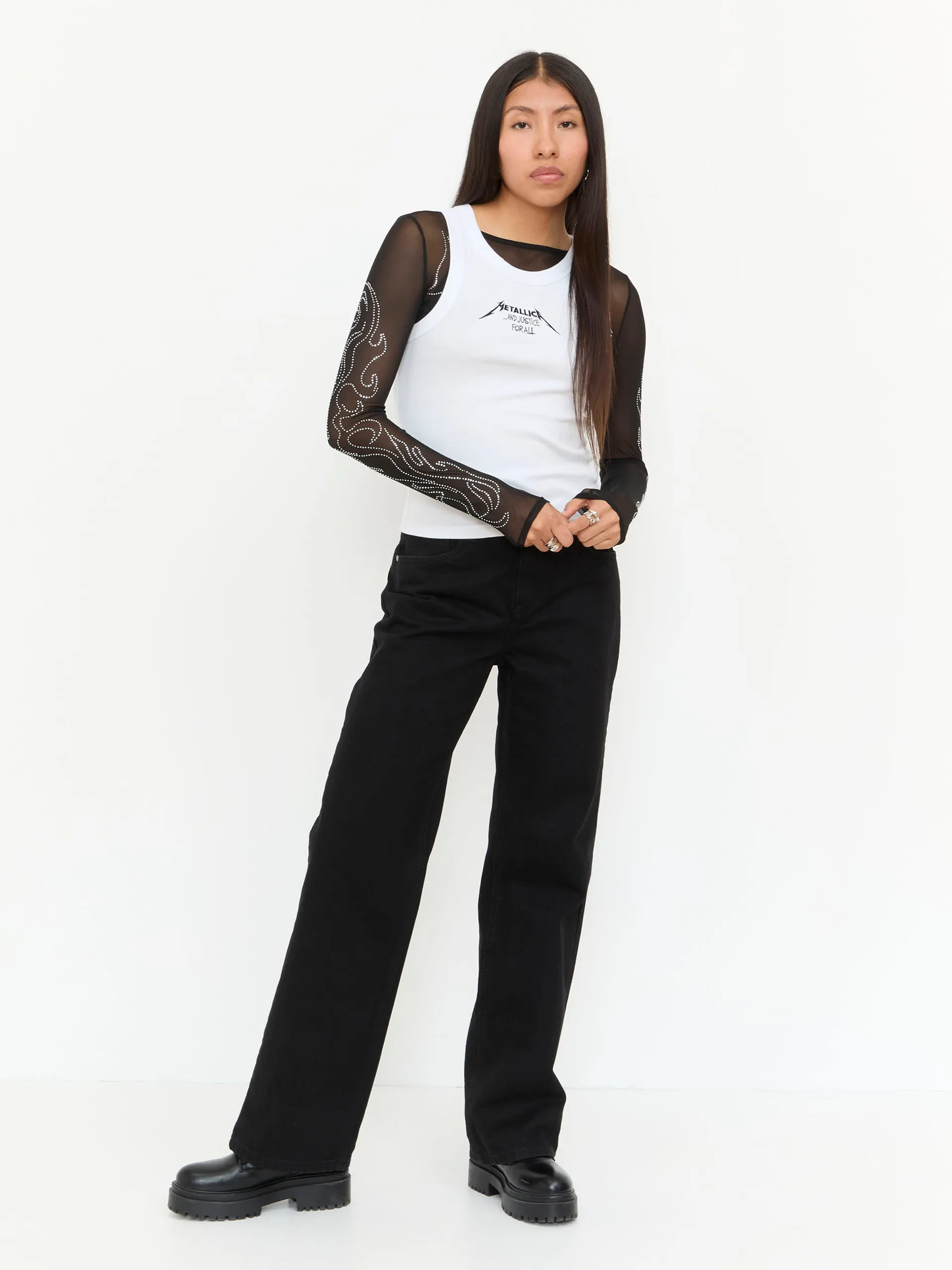 Jeans Recto Negro - Imagen 3