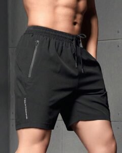 Pantalones cortos deportivos con gráfico de letras