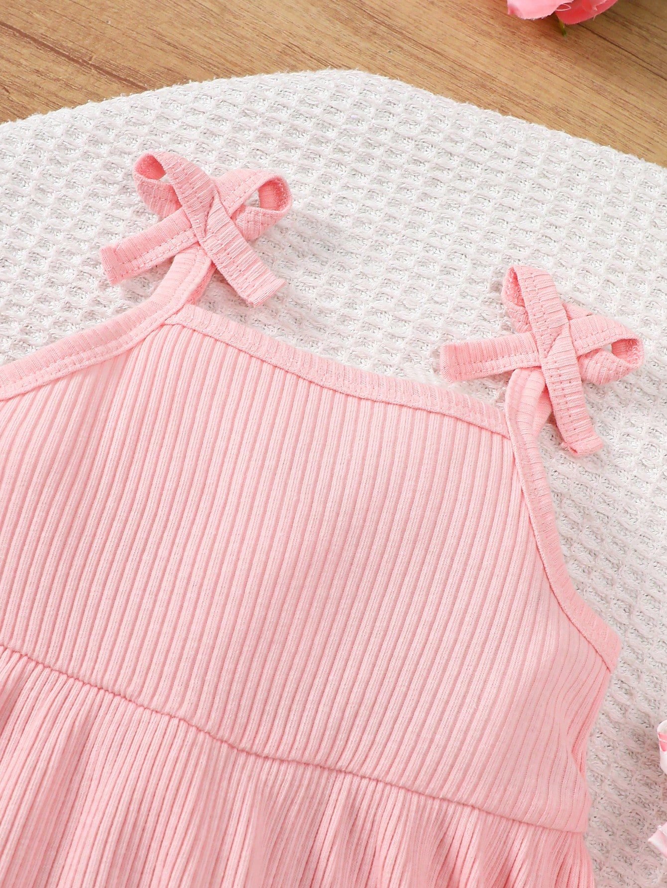 Vestido casual con estampado de acuarela, unicolor lindo y versátil - Imagen 4