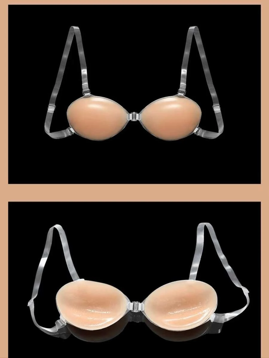 2 pares de Sujetadores de Silicona con Tirantes, Sujetadores Invisibles - Imagen 2