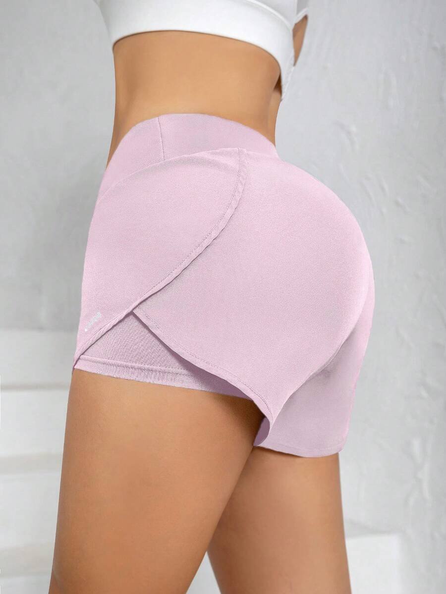 Pantalones cortos deportivos/de yoga de 2 en 1 para mujer - Imagen 2