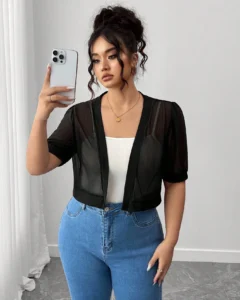 chaqueta exterior corta elegante vintage de encaje beige con cordones