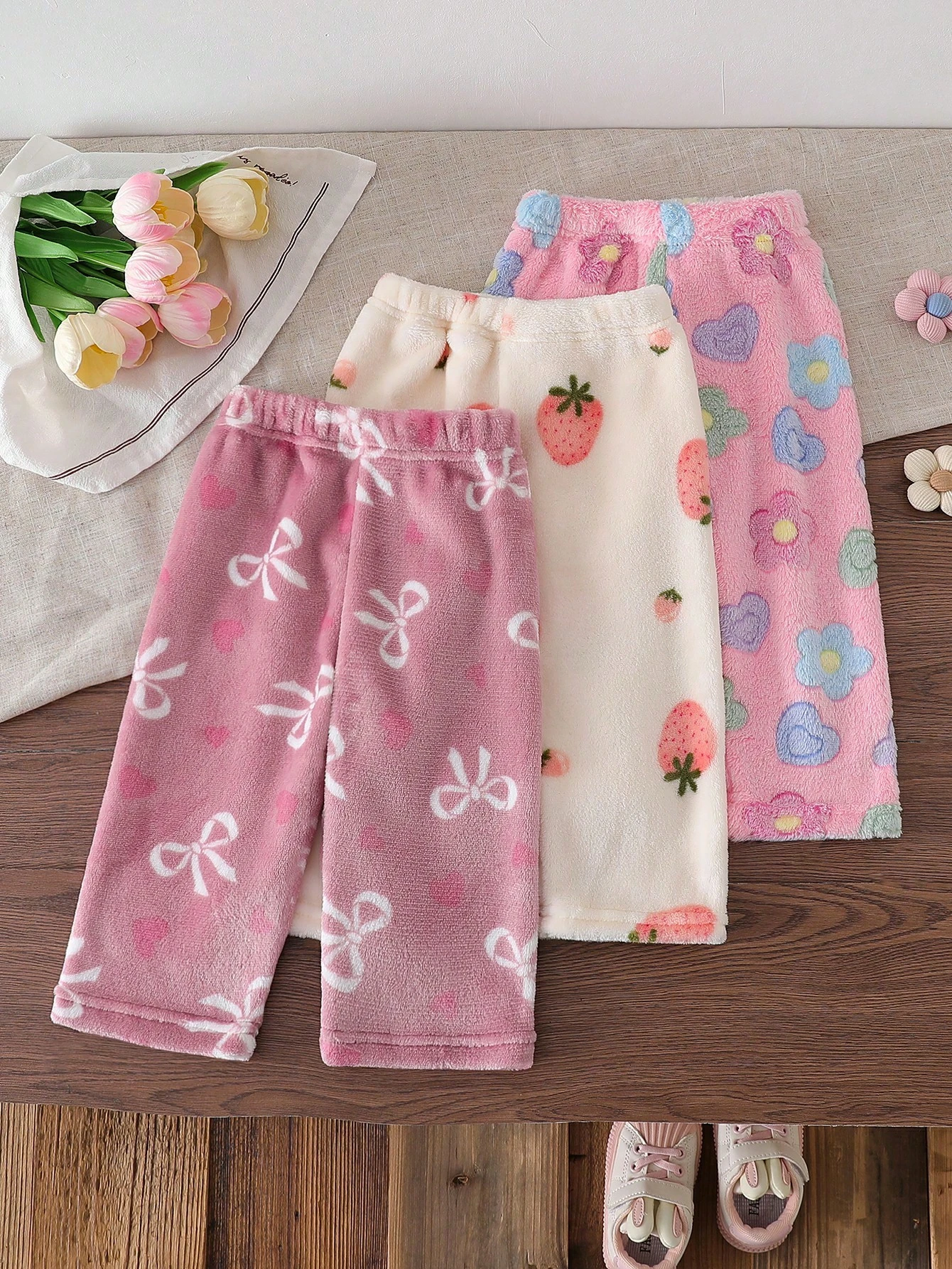 Pantalon informal para niña bebé con estampado
