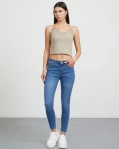 Jeans Skinny Azul Medio