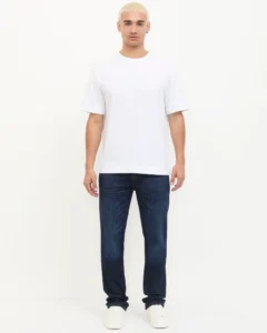 Jeans Rectos Azul Oscuro