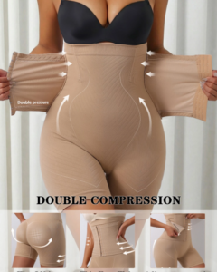 Pantalones moldeadores de alta cintura con cierre trasero