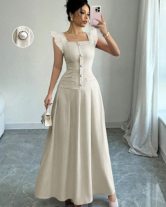 Vestido largo elegante de estilo bohemio para verano