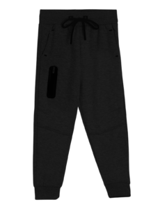 Jogger con cierre color negro