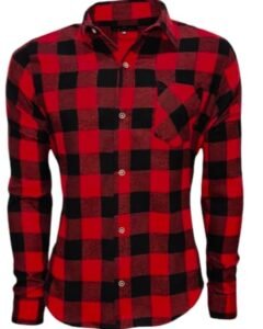 Camisa manga larga de cuadros