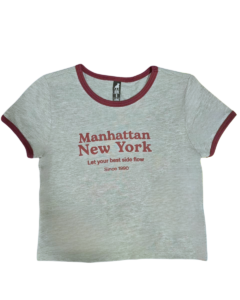 Playera niña estampado New York
