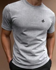 Camiseta de manga corta minimalista casual para hombres