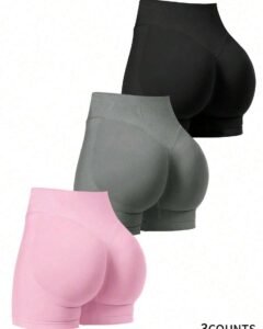 Short deportivo para mujer, legging sin costuras elástico