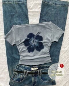 Camiseta de manga corta ajustada con hombros descubiertos