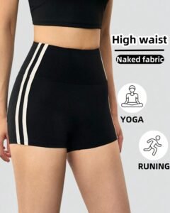 Pantalones cortos deportivos para mujer de ajuste ceñido, de colores a contraste