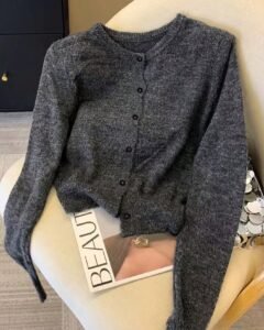 Cárdigan casual y versátil para mujer, otoño/invierno