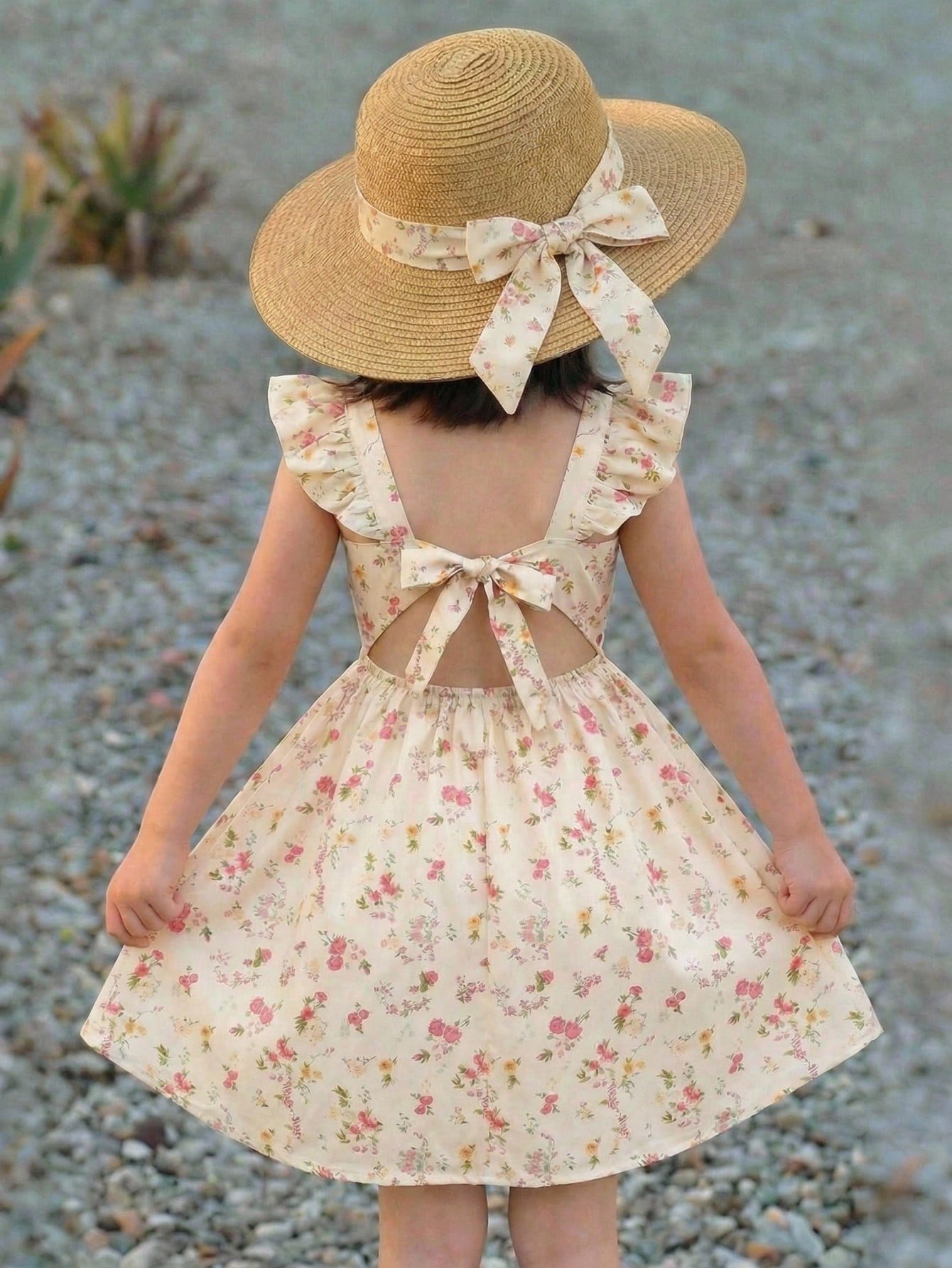Vestido informal para niña preadolescente con cuello cuadrado - Imagen 2