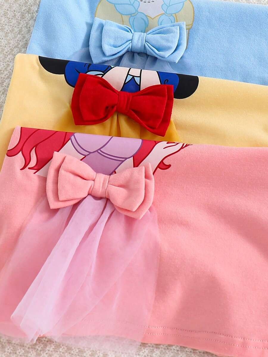 Camiseta casual de cuello redondo de unicolor con patrón lindo - Imagen 3