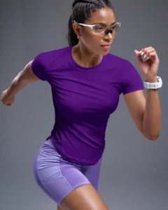 Camiseta deportiva de compresión de solidez transpirable y suavidad