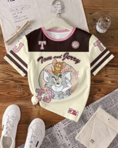 Camiseta de manga corta con cuello redondo