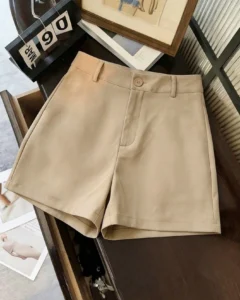 Pantalones cortos casuales de unicolor
