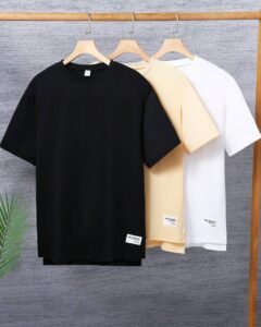 Camiseta de manga corta casual para jóvenes, multicolor