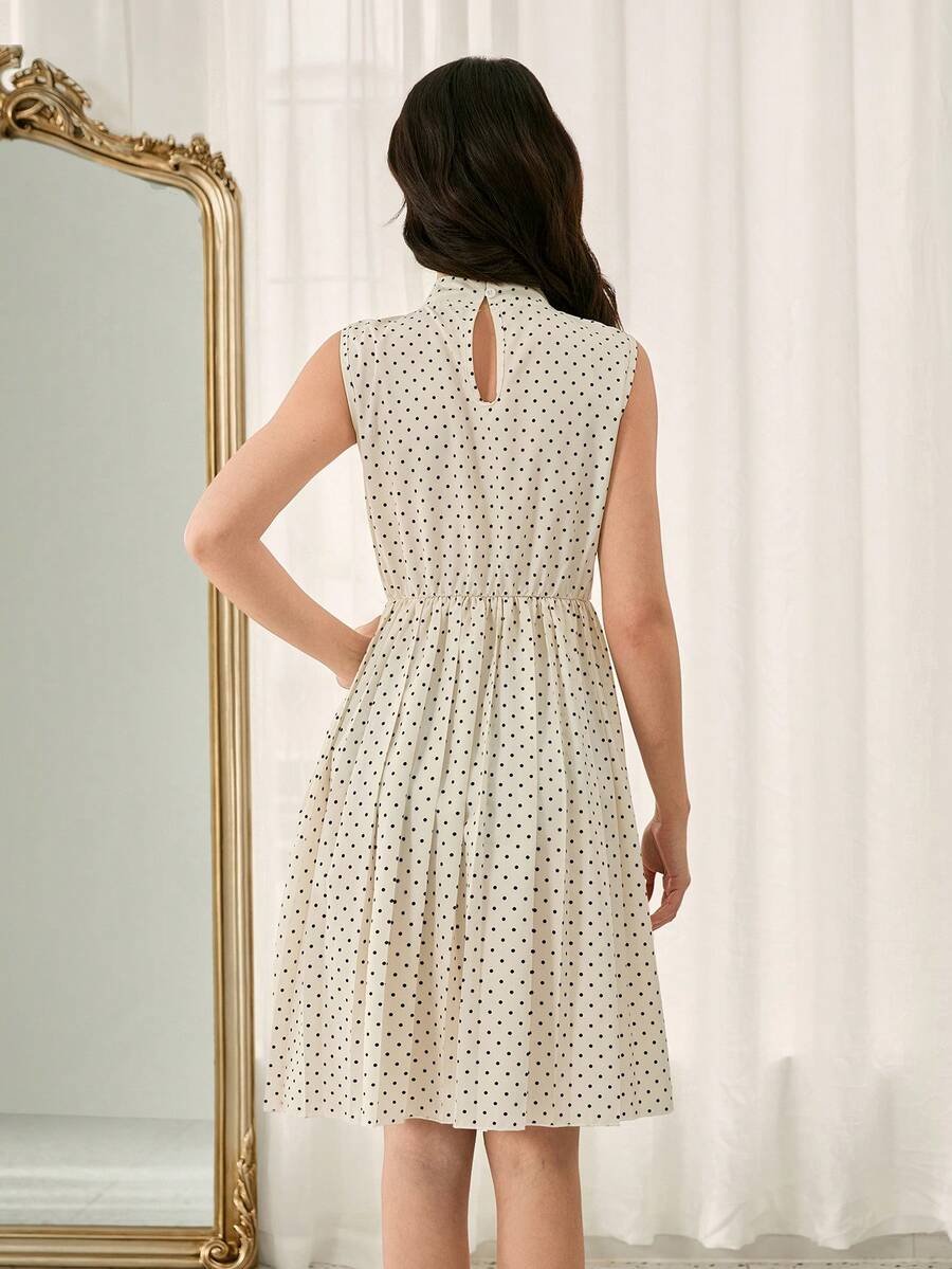 Vestido elegante y minimalista sin mangas para adolescentes - Imagen 2