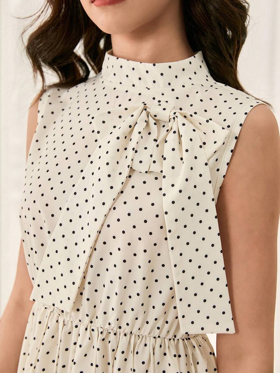 Vestido elegante y minimalista sin mangas para adolescentes - Imagen 3