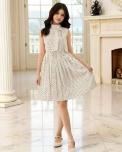 Vestido elegante y minimalista sin mangas para adolescentes