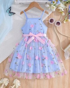 Vestido informal y elegante de verano para niñas jóvenes sin mangas